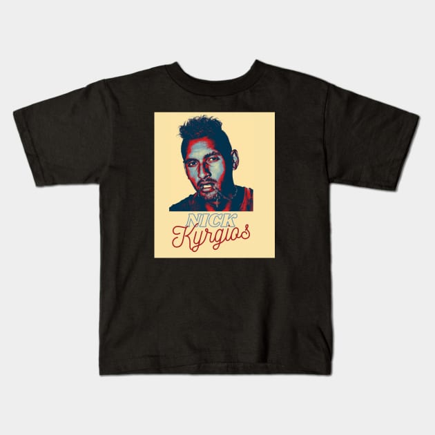 nick kyrgios Kids T-Shirt by BorodinaAlen